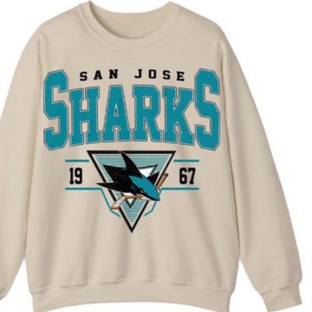 San jose sharks Crewneck Pullover Sweatshirt 1967 collection Heavy Blend